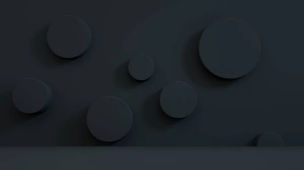 3D oluşturma minimal koyu gri arkaplan sahnesi, asgari soyut arkaplan