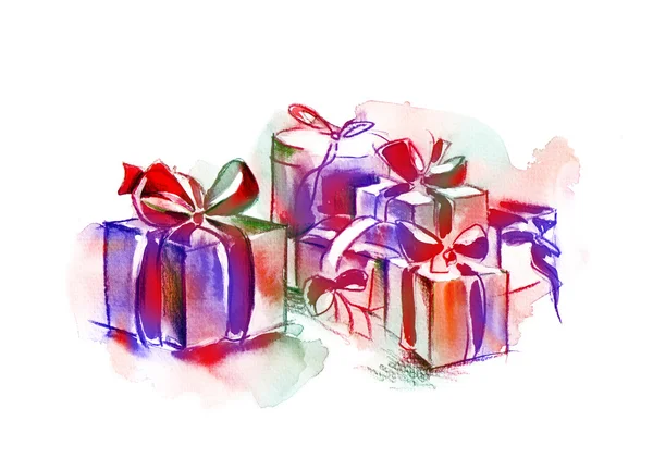 Cajas de regalo coloridas — Foto de Stock