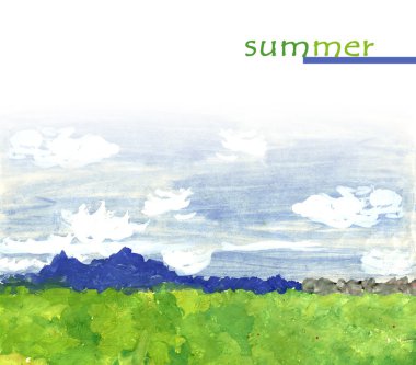 el boyalı manzara arka plan