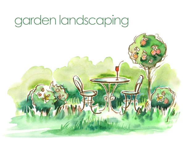 Garden Landscape — Stock Photo, Image