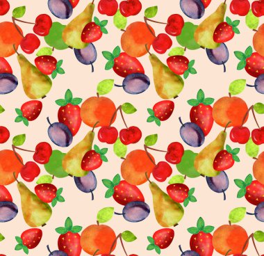 Meyveler pürüzsüz desen