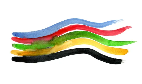 Watercolor stripes — Stock Photo, Image
