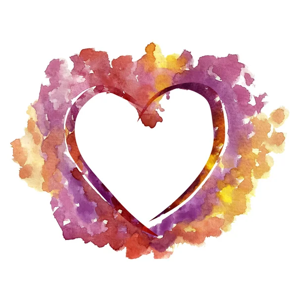 Watercolor Heart — Stock Photo, Image