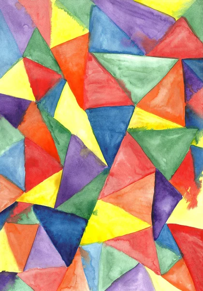 Triangles aquarelle — Photo