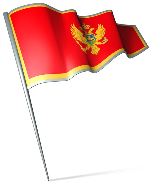 Montenegro bandera — Foto de Stock