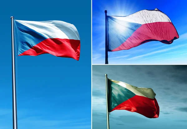 체흐 공화국의 깃발 — 스톡 사진