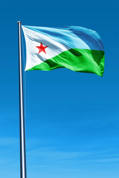 Bandera de djibouti — Foto de Stock