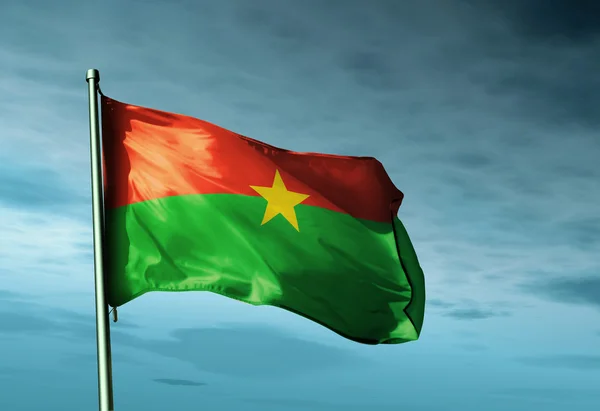 Bandeira de Burkina Faso — Fotografia de Stock