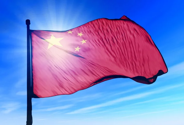 Çin Cumhuriyeti bayrağı — Stok fotoğraf
