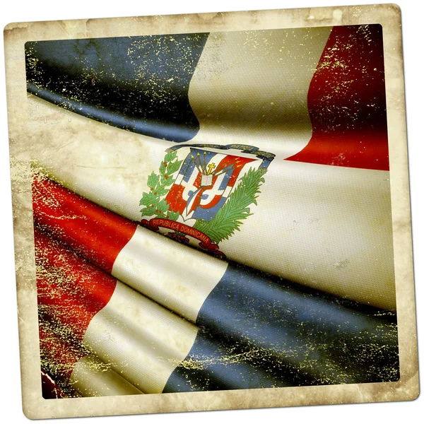 Vlag van de Dominicaanse Republiek — Stockfoto
