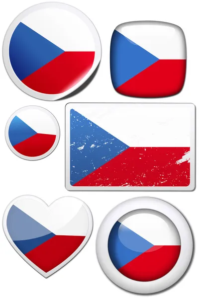Bandiera della repubblica ceca — Foto Stock