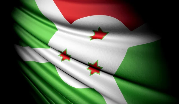 Vlag van burundi — Stockfoto