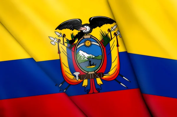 Ecuador zászlaja — Stock Fotó