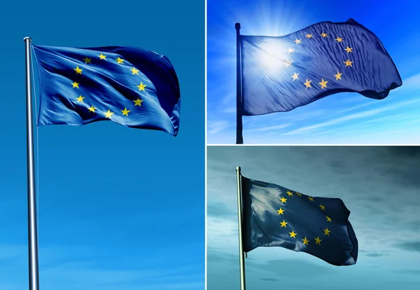 Flagge der Europäischen Union — Stockfoto