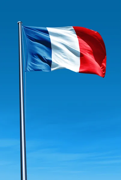 France flag waving on the wind — Stock Photo, Image