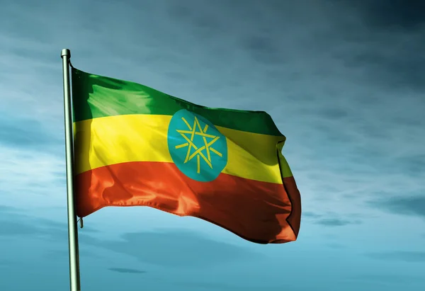 Drapeau de l'Ethiopie — Photo