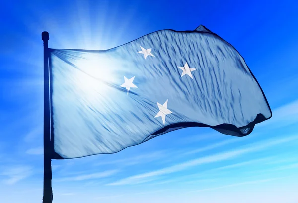 Flag of Federated States of Micronesia — Stock Photo, Image