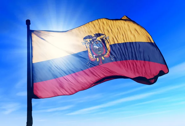 Ekvator Cumhuriyeti bayrağı — Stok fotoğraf
