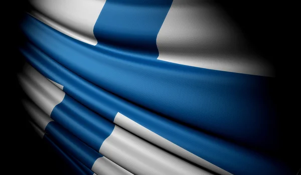 Finlandiya bayrağı — Stok fotoğraf