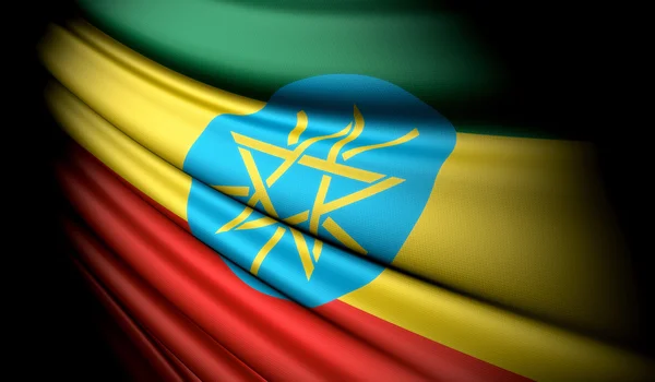 Vlag van Ethiopië — Stockfoto