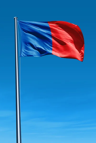 Paris (France) flag waving on the wind — Stock Photo, Image