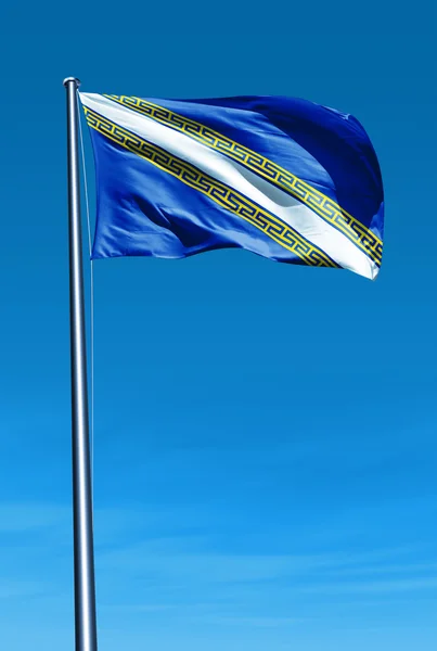 Champagne (France) flag waving on the wind — Stock Photo, Image
