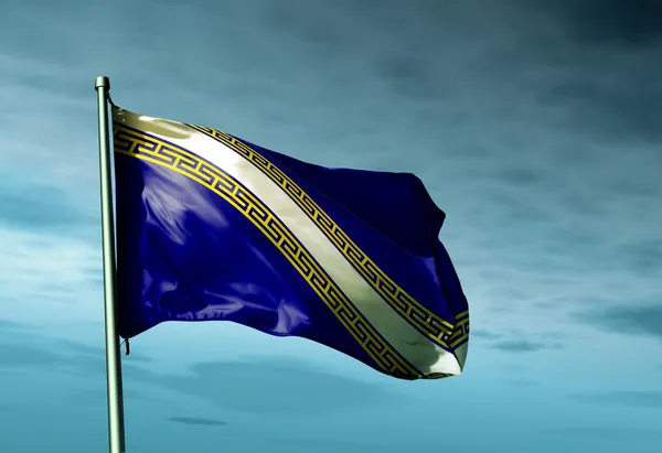 Champagne (France) flag waving on the wind — Stock Photo, Image