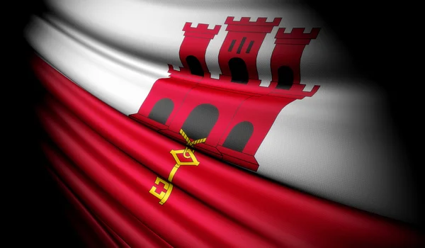 Bandiera di Gibilterra — Foto Stock