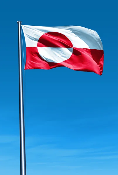 Flagge von Grönland — Stockfoto