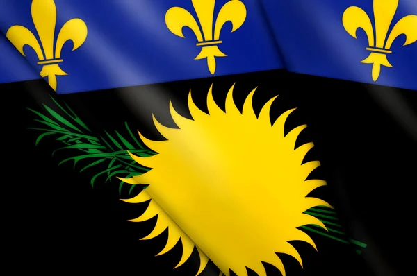 Flagge von Guadeloupe — Stockfoto