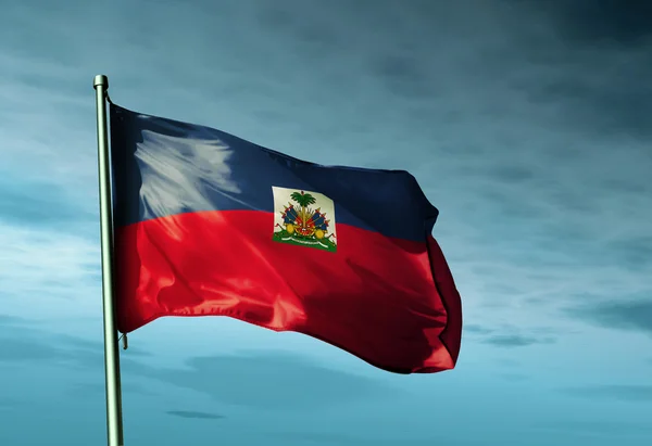 Haitin lippu — kuvapankkivalokuva
