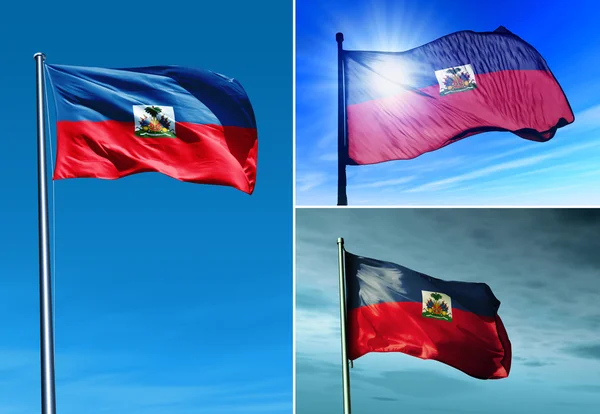 Bandera de Haiti — Foto de Stock