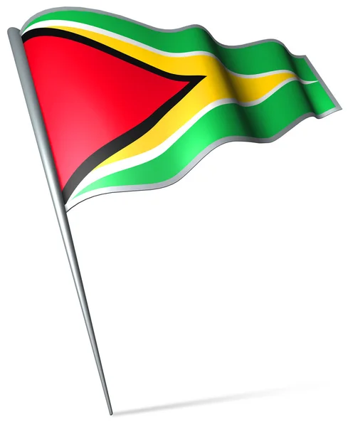 Vlag van Guyana — Stockfoto