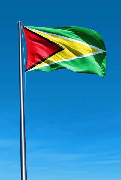 Bandeira da Guiana — Fotografia de Stock