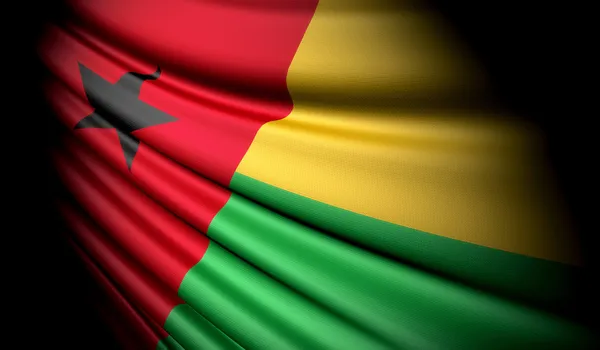 Bandeira da Guiné-Bissau — Fotografia de Stock