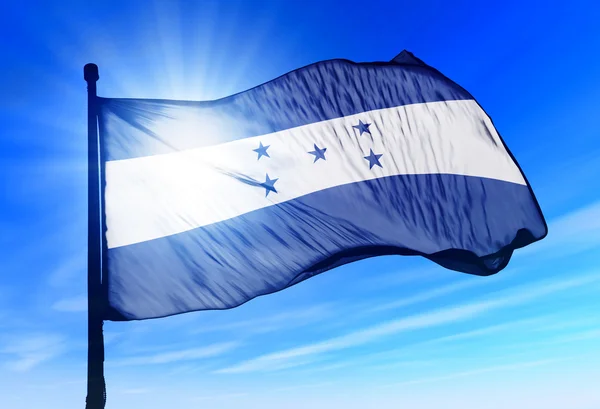 Honduras flagga — Stockfoto