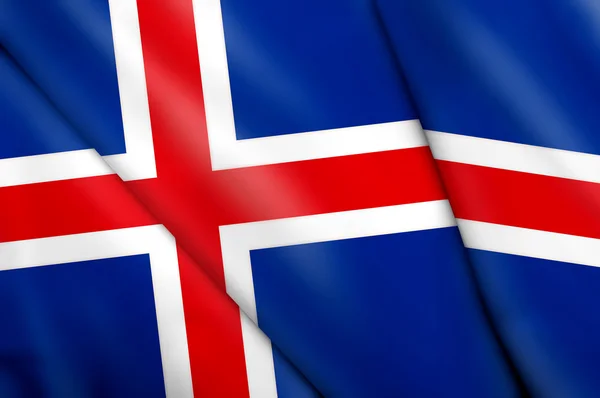 Vlag van IJsland — Stockfoto