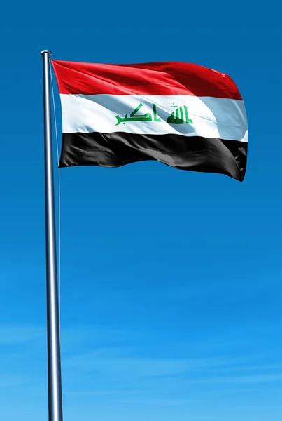 Bandera de Irak ondeando en el viento — Foto de Stock