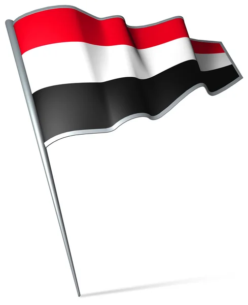 Bandera de Yemen — Foto de Stock