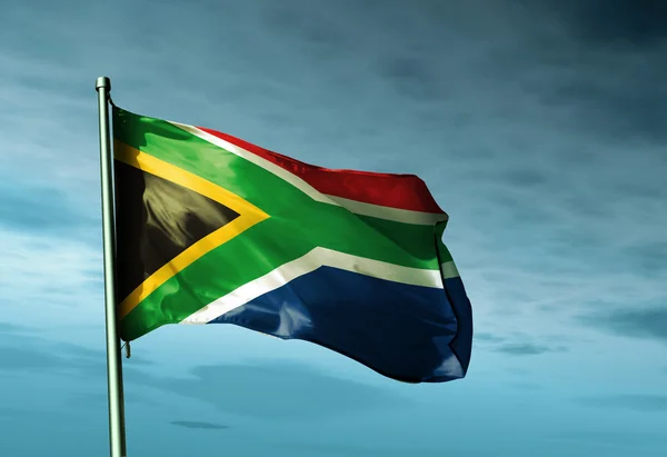 Vlag van Zuid-Afrika — Stockfoto