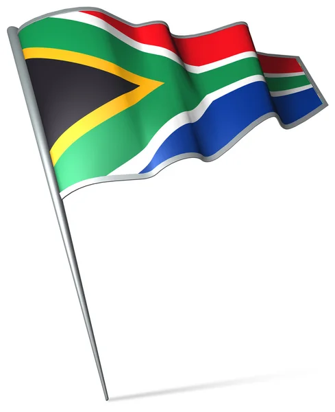 南アフリカの国旗 — ストック写真