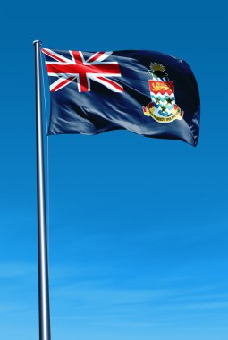 rüzgarda sallayarak cayman Adaları bayrağı