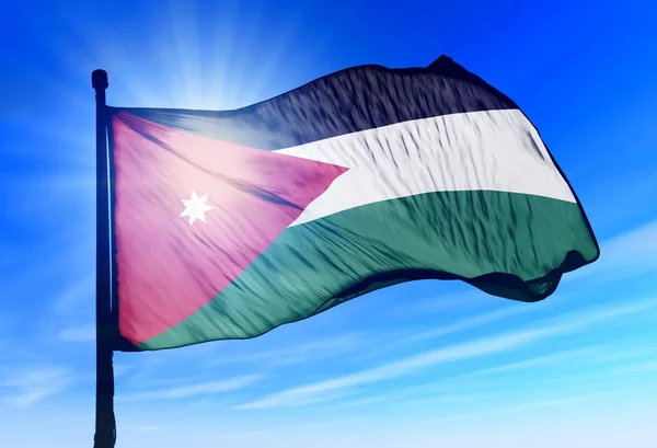 Bandera de Jordan —  Fotos de Stock