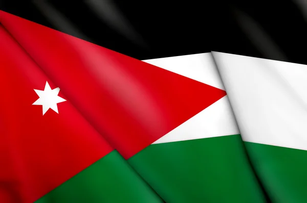 Ürdün Bayrağı — Stok fotoğraf