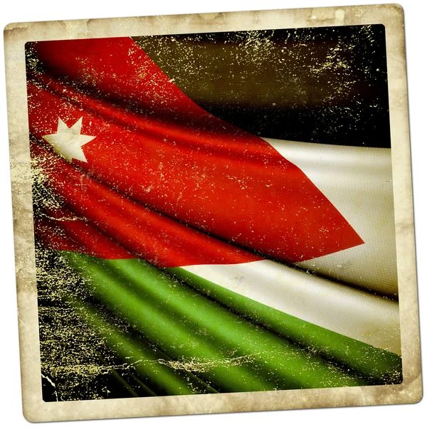 Bandera de Jordan — Foto de Stock