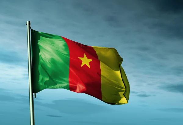 Kameruns flagg – stockfoto