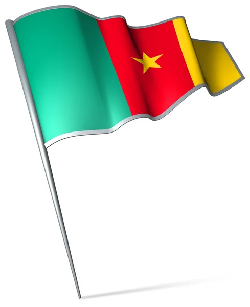 Kamerunin lippu — kuvapankkivalokuva