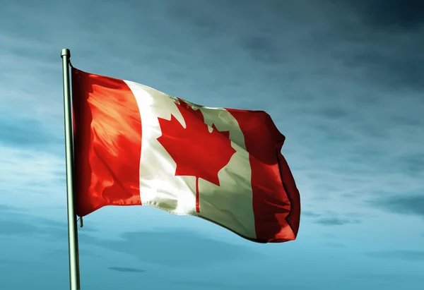 加拿大国旗； — 图库照片