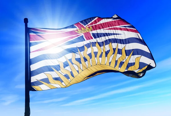 Bandera de British Columbia (Canada ) —  Fotos de Stock