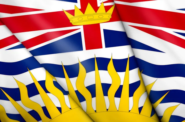 Bandera de British Columbia (Canada ) —  Fotos de Stock